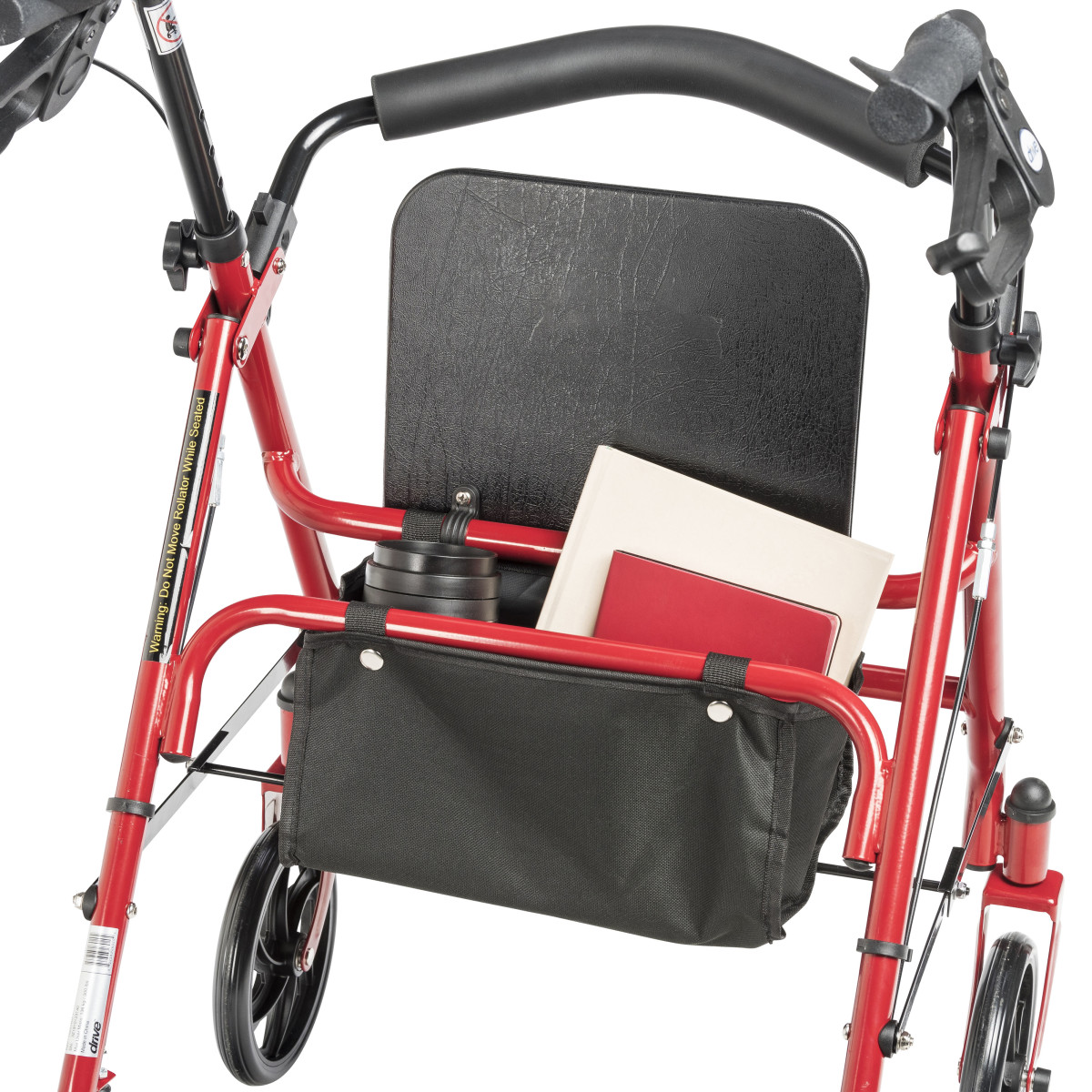 Drive Durable 4 Wheel Rollator with 7.5 Inch Casters