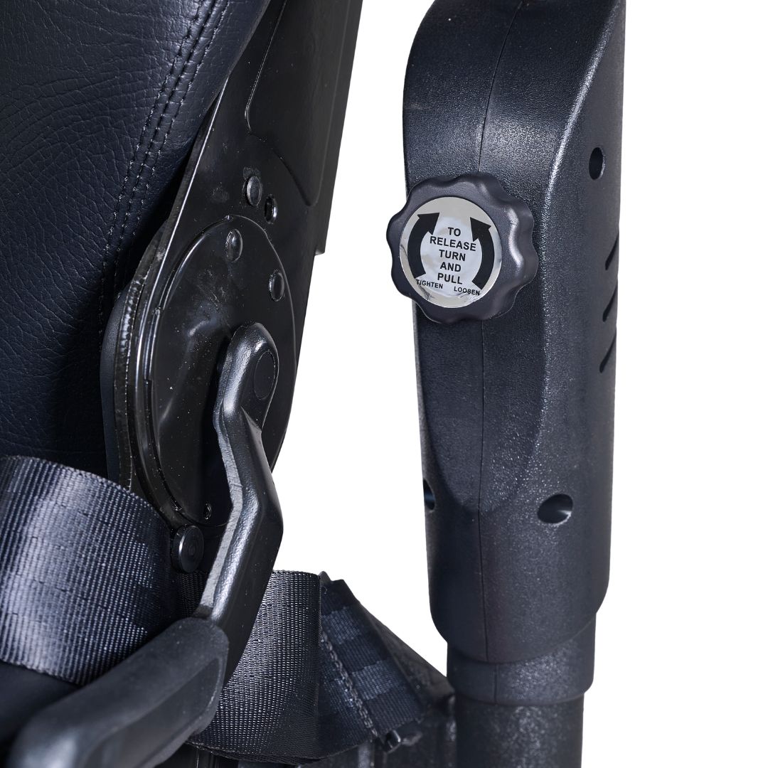 Golden Compass HD power wheelchair, side view