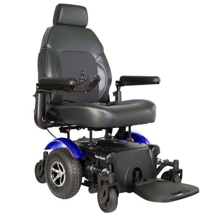 Merits Vision Super power wheelchair, profile view