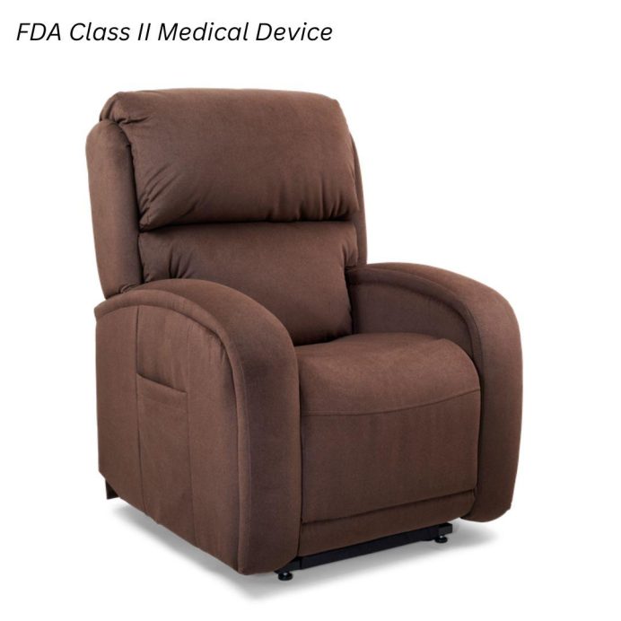 Golden EZ Sleeper lift recliner with Twilight positioning, raised