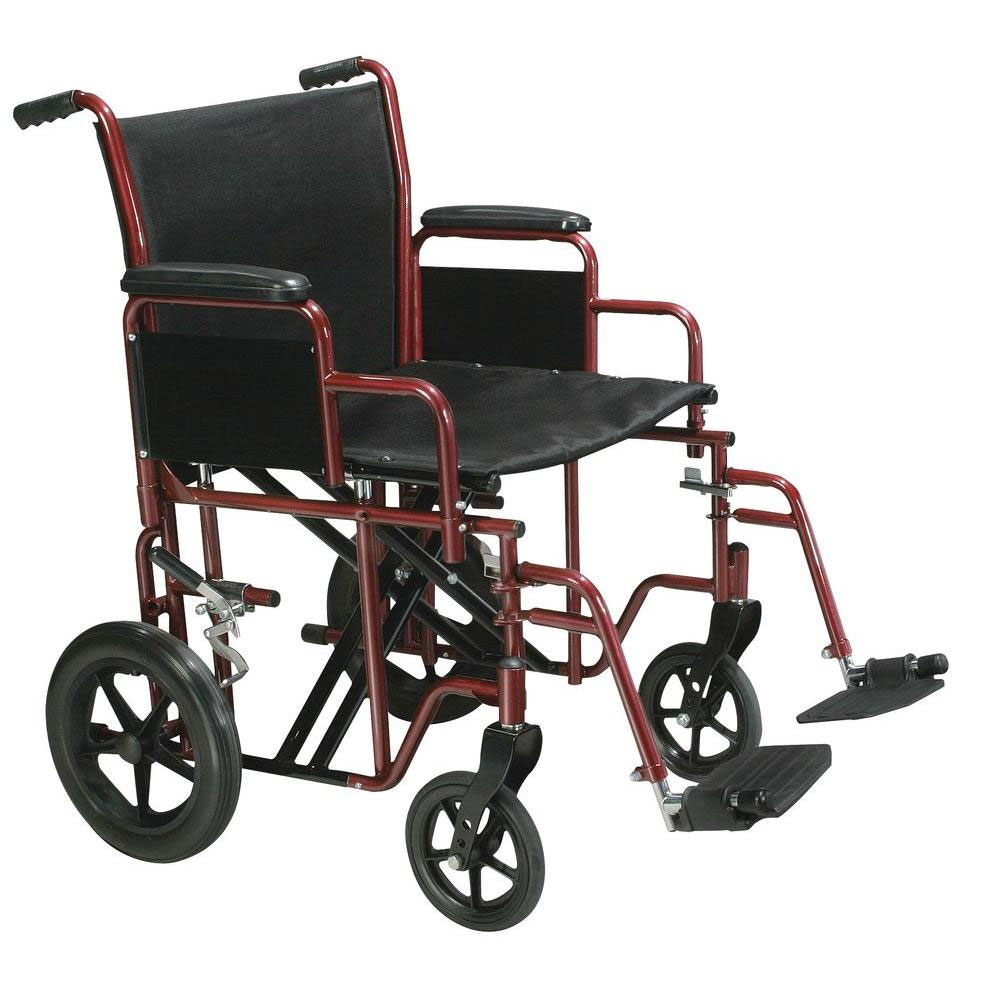 Drive Bariatric Heavy Duty Transport Chair with Footrests