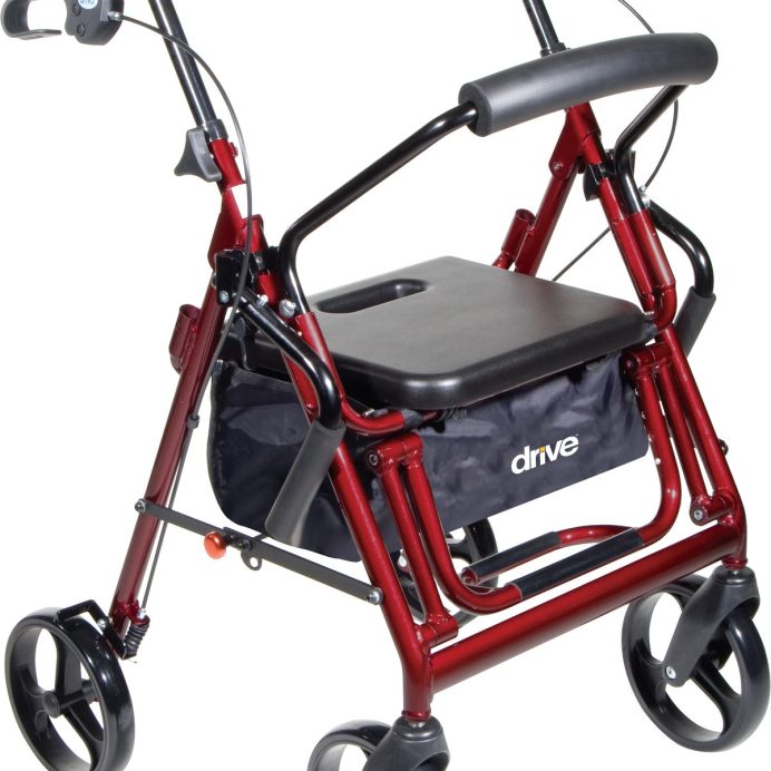 Drive Duet Transport Wheelchair Rollator Walker