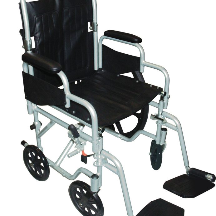 Drive Poly Fly Light Weight Transport Chair Wheelchair with Swing Away Footrest