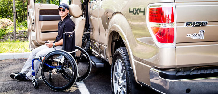 The Adapt Solutions LINK fitted in a vehicle without structural modification, leaving open legroom