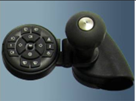 A wireless control unit putting indicators, lights and wipers within reach of the hand on the control