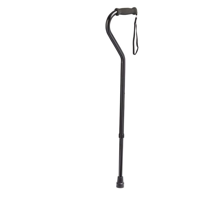 Aluminum Adjustable Offset Cane by Rhythm Healthcare