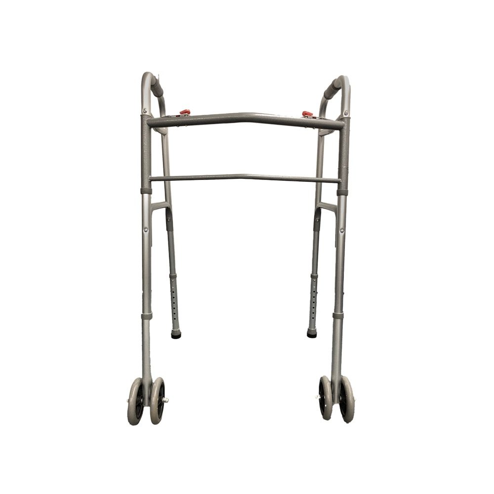 Bariatric Extra Wide Two Button Folding Walker by Rhythm Healthcare