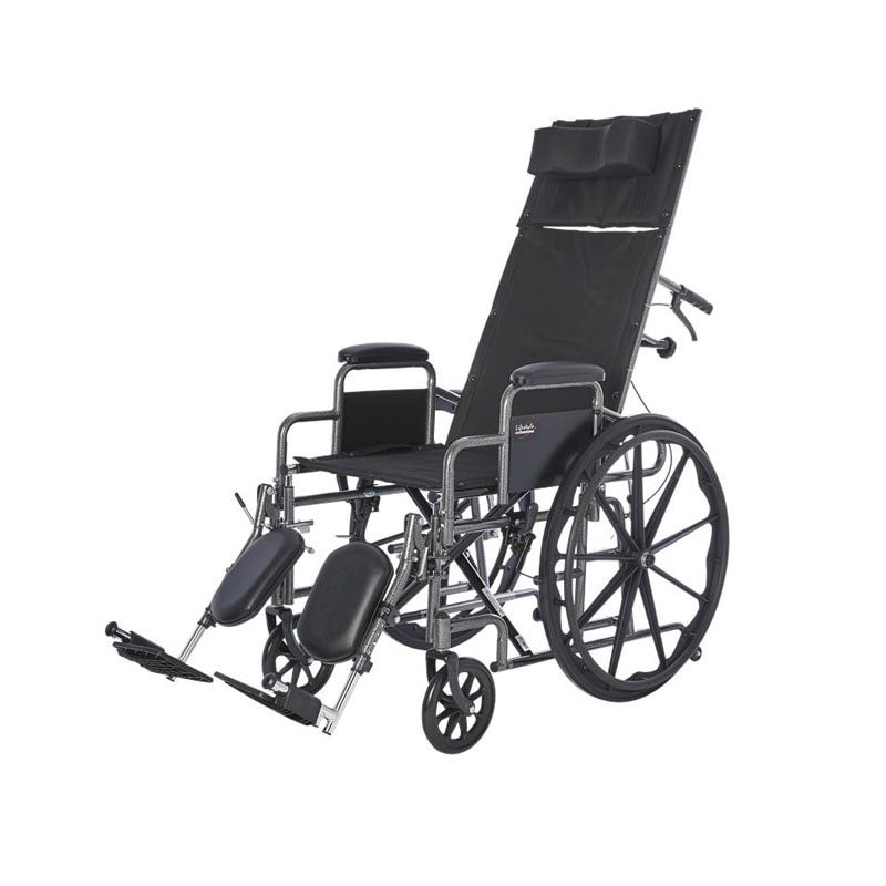 Deluxe Reclining Desk Arm Wheelchair by Rhythm Healthcare