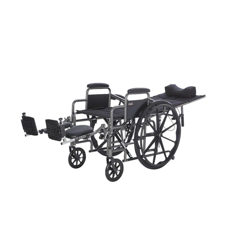 Deluxe Reclining Desk Arm Wheelchair by Rhythm Healthcare