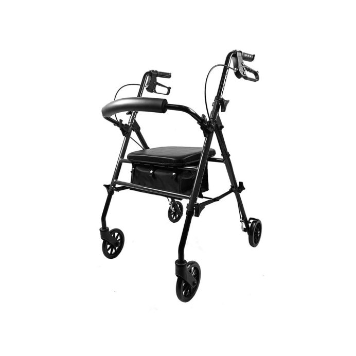Height Adjustable Rollator with 6" Casters by Rhythm Healthcare