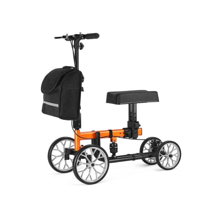 Knee Walker w/ Shock Absorbers & Tote Bag by Rhythm Healthcare