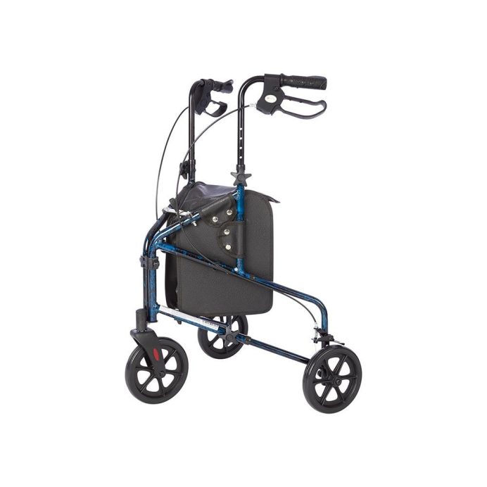 Rally Lite Aluminum 3-Wheel Walker with Tote by Rhythm Healthcare