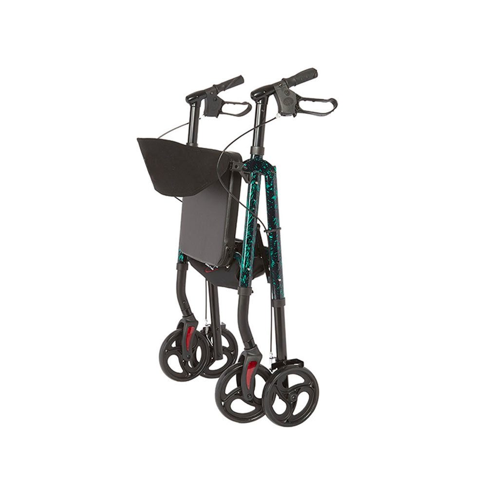 Royal Deluxe Universal Aluminum 4-Wheel Rollator with Universal Height Adjustment by Rhythm Healthcare
