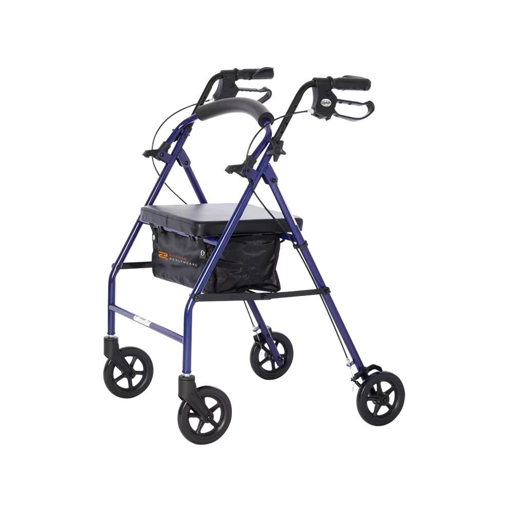Royal Steel 4-Wheel Rollator by Rhythm Healthcare