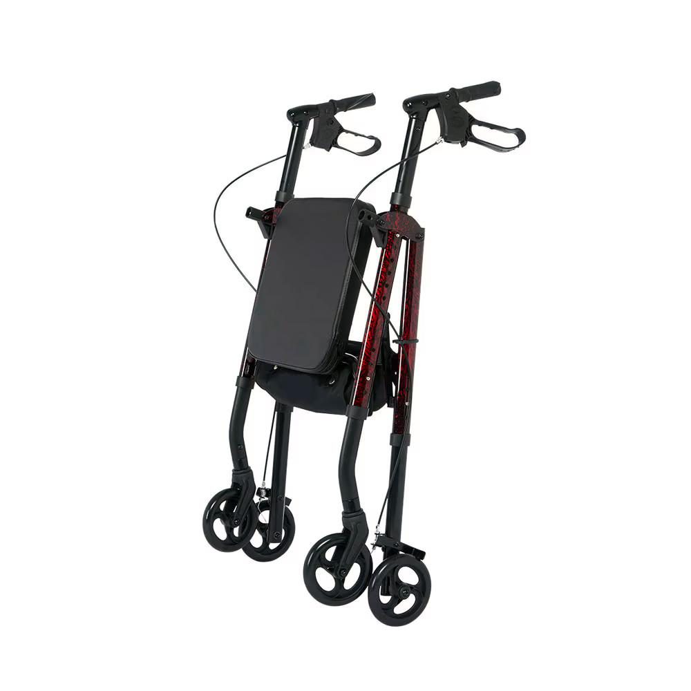 Royal Universal Aluminum 4-Wheel Rollator with Universal Height Adjustment by Rhythm Healthcare