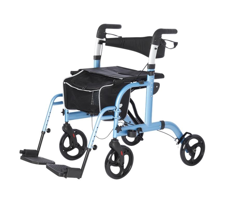 Translator Rollator and Transport Chair 2 in 1 by Rhythm Healthcare