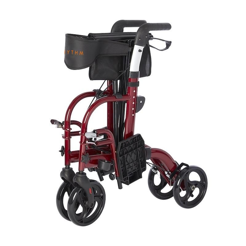 Translator Rollator and Transport Chair 2 in 1 by Rhythm Healthcare