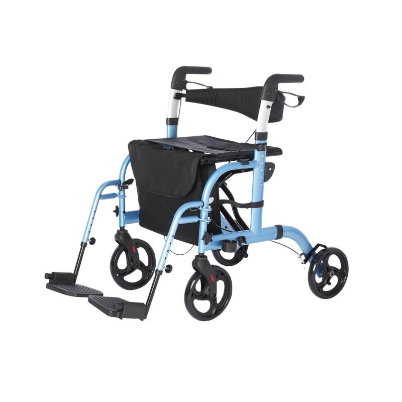 Translator Rollator and Transport Chair 2 in 1 by Rhythm Healthcare