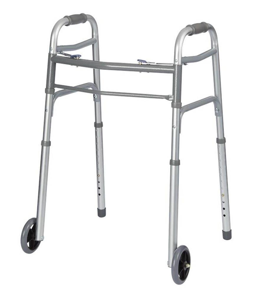Two Button Folding Walker by Rhythm Healthcare
