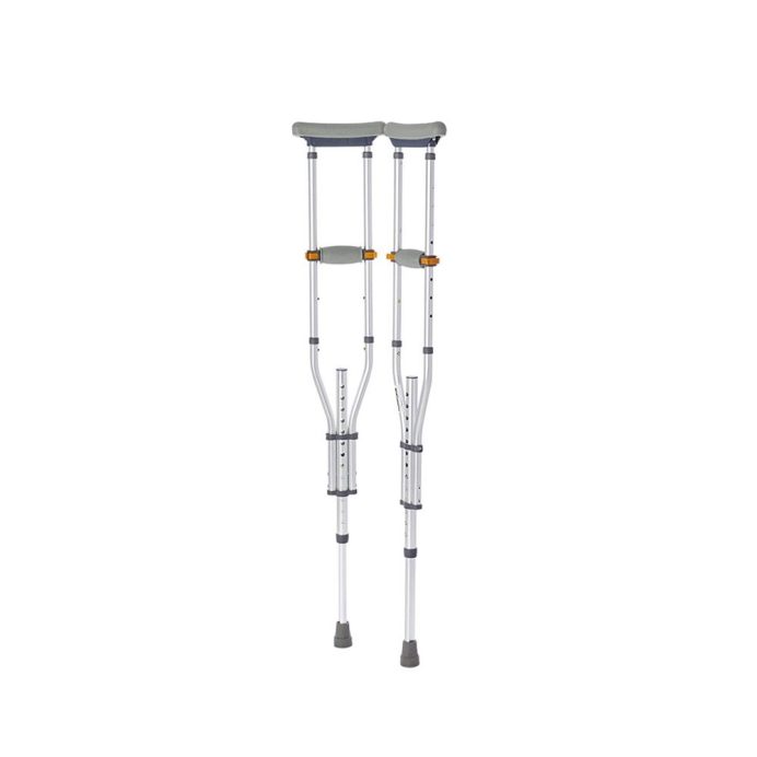 Universal Height Adjustable Crutches, Pair by Rhythm Healthcare